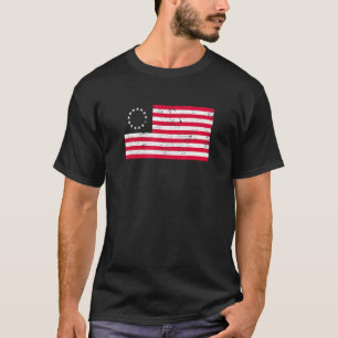Camiseta Bandera de Betsy Ross con problemas frente clásico
