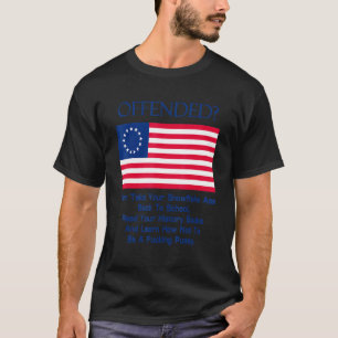 Camiseta Bandera de Betsy Ross ofendida
