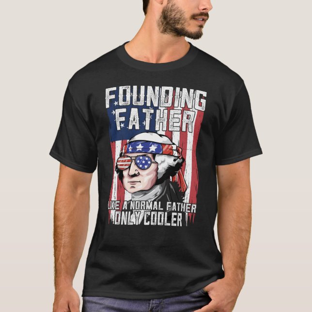 Camiseta Bandera de Betsy Ross, padre fundador de Washingto (Anverso)