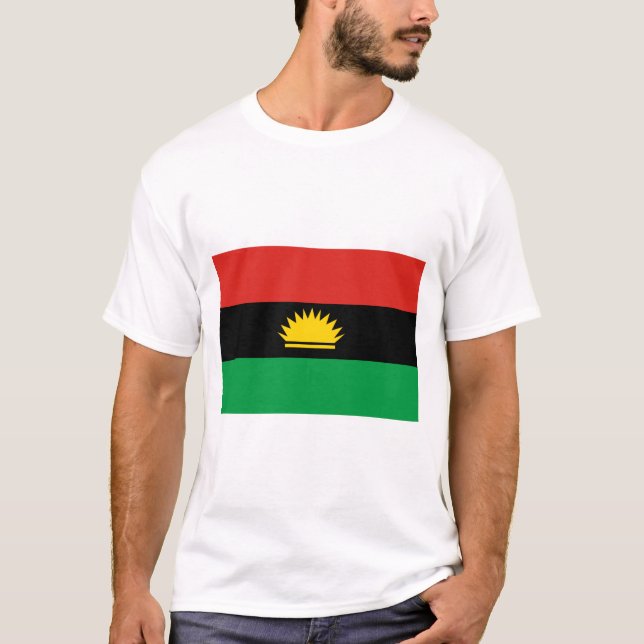 Camiseta Bandera de Biafra (1967-1970) (Anverso)
