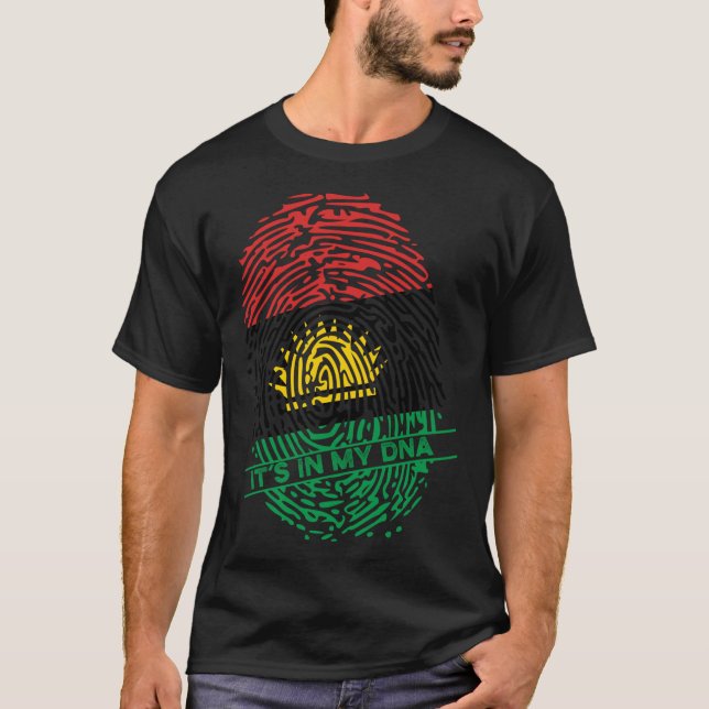 Camiseta Bandera de Biafra En Mi Hoodie De Pullover De ADN (Anverso)
