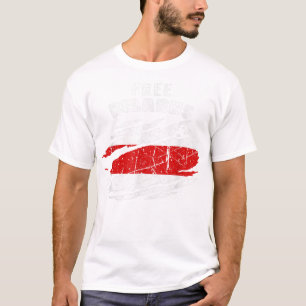 Camiseta Bandera de Bielorrusia Libre apoya a Bielorrusia e