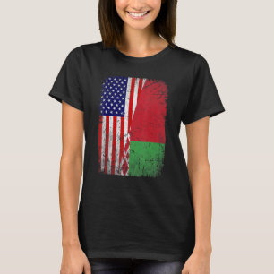 Camiseta Bandera de Bielorrusia Patriótica Americana Retro 