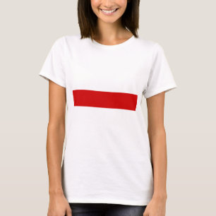 Camiseta Bandera de Bielorrusia (rojo y blanco)