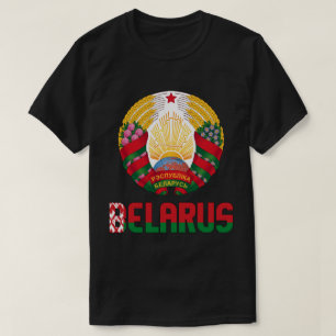 Camiseta Bandera de Bielorrusia y Escudo Patriótico