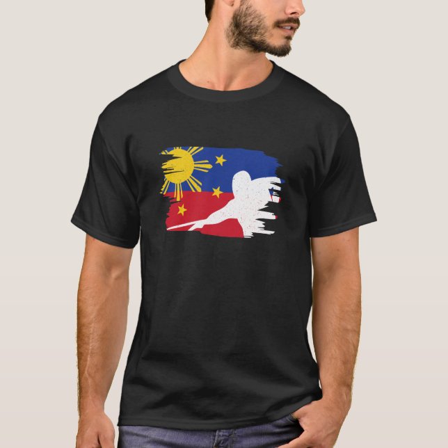 Camiseta Bandera de billar para Filipinas (Anverso)