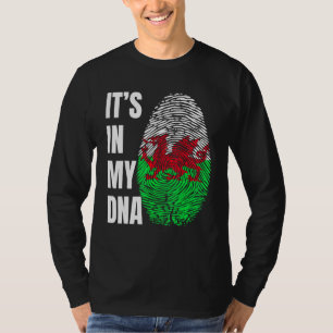 Camiseta Bandera de Biometría de ADN de Huella Dactilar Gal