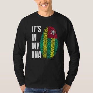 Camiseta Bandera de Biometría de ADN de Huella Dactilar Tog
