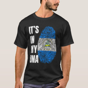 Camiseta Bandera de biométrica de ADN de huella digital Nic