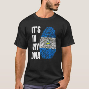 Camiseta Bandera de biométrica de ADN de huella digital Nic