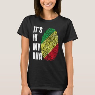 Camiseta Bandera de biométrica de ADN de huella digital Rep