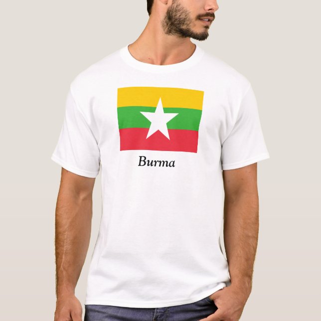 Camiseta Bandera de Birmania (Anverso)