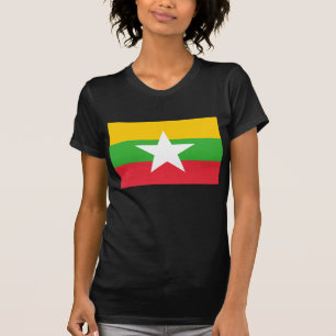 Camiseta Bandera de Birmania; Myanmar