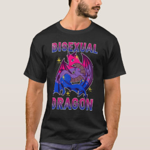 Camiseta Bandera de bisexualidad de dragón bisexual Orgullo