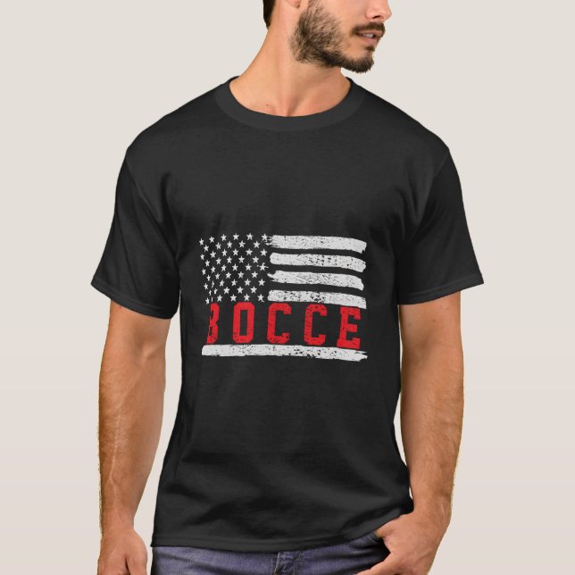 Camiseta Bandera De Bocce Eeuu (Anverso)