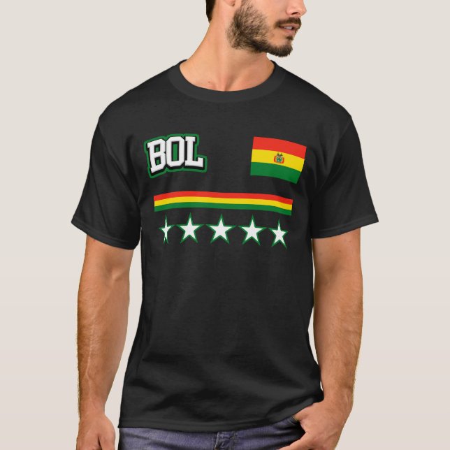 Camiseta Bandera de Bolivia (Anverso)