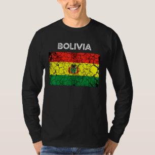 Camiseta Bandera de Bolivia antigua Hombres Bolivianos