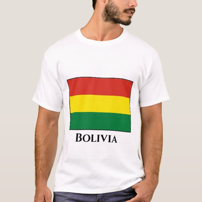 Camiseta Bandera de Bolivia (Bolivia) (Anverso)