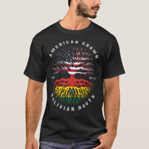Camiseta Bandera de Bolivia crecida en Estados Unidos