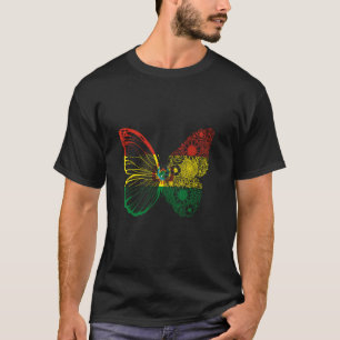 Camiseta Bandera de Bolivia Mariposa Raíces Bolivianas Orgu