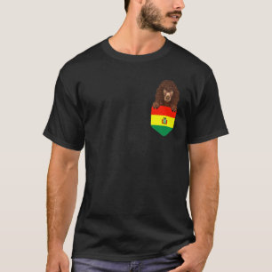 Camiseta Bandera De Bolivia: Perro Español De Agua Irlandés