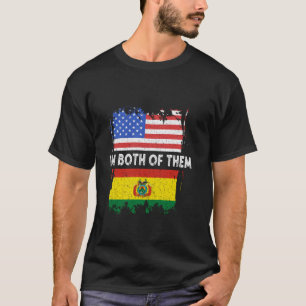Camiseta Bandera de Bolivia Yo soy los dos del Orgullo Boli