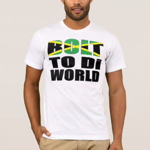 Camiseta Bandera de Bolt To Di World Jamaican