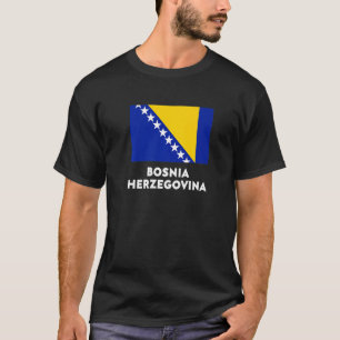 Camiseta Bandera de Bosnia amarillo azul blanco
