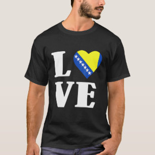 Camiseta Bandera de Bosnia Herzegovina Balcanes Bosnia
