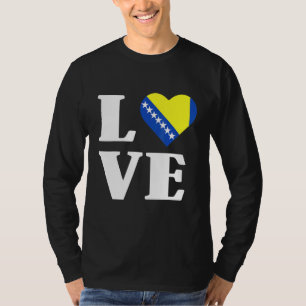 Camiseta Bandera de Bosnia Herzegovina Balcanes Bosnia