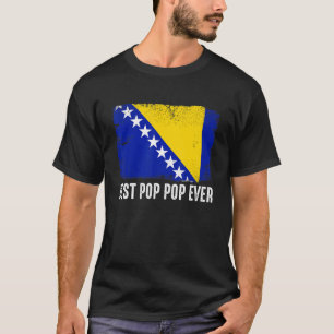 Camiseta Bandera de Bosnia Herzegovina Mejor Pop De La Hist