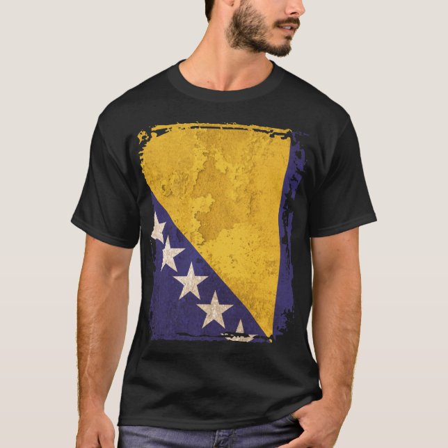 Camiseta Bandera de Bosnia y Herzegovina (Anverso)