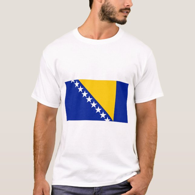 Camiseta Bandera de Bosnia y Herzegovina (Anverso)