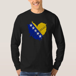 Camiseta Bandera de Bosnia y Herzegovina me encanta el rega