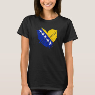 Camiseta Bandera de Bosnia y Herzegovina me encanta el rega