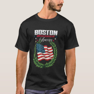 Camiseta Bandera de Boston Estados Unidos de América