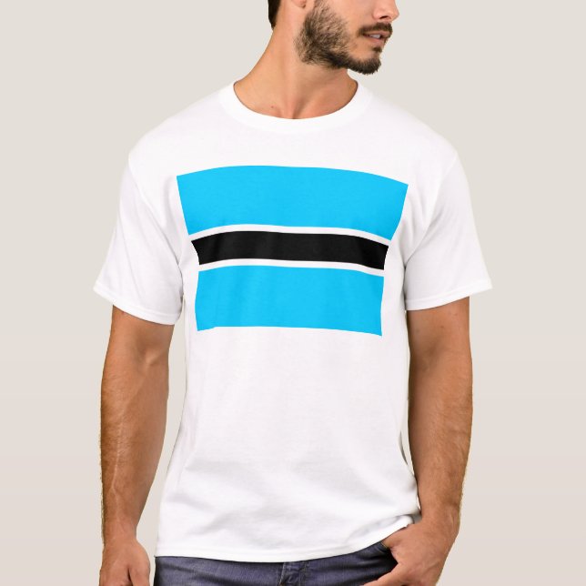 Camiseta Bandera de Botswana (Anverso)