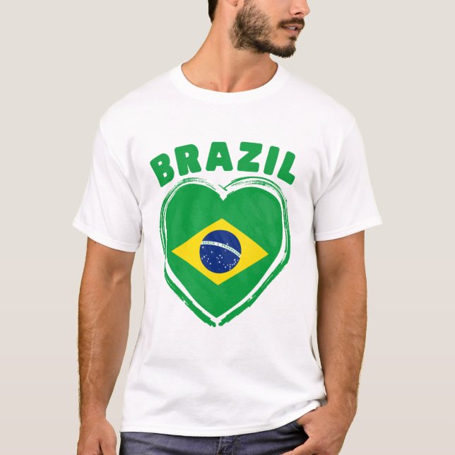 Camiseta Bandera de Brasil (Anverso)