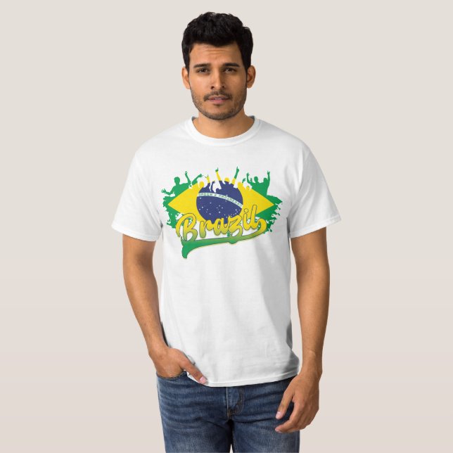 Camiseta Bandera de Brasil (Anverso completo)