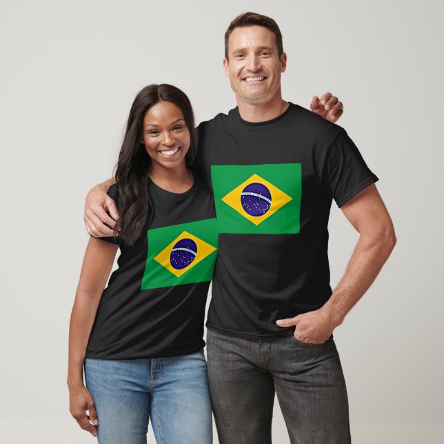 Camiseta Bandera de Brasil (Unisexo)