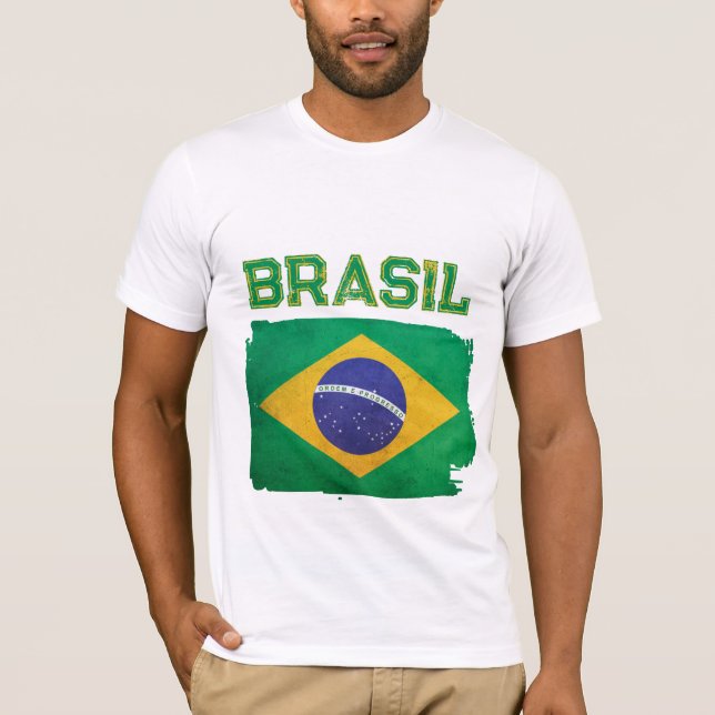 Camiseta Bandera de Brasil (Anverso)