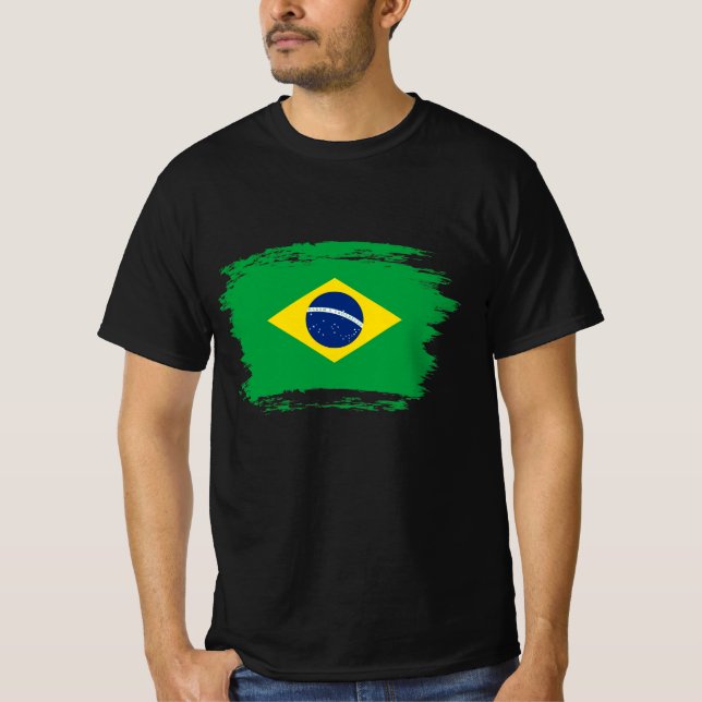 Camiseta Bandera de Brasil (Anverso)