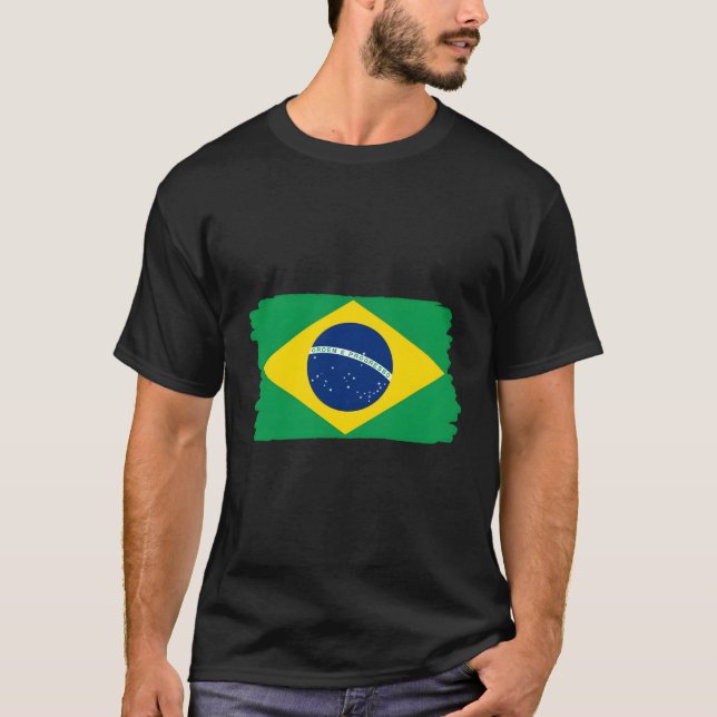 Camiseta Bandera de Brasil (Anverso)
