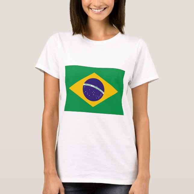Camiseta Bandera de Brasil (Anverso)