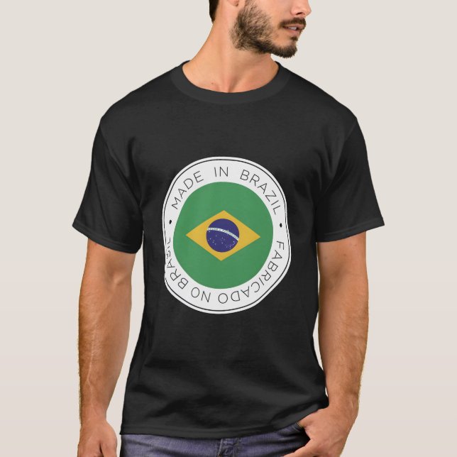 Camiseta Bandera De Brasil (Anverso)