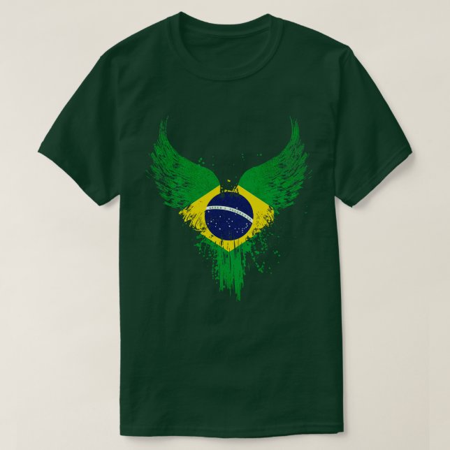 Camiseta Bandera de Brasil (Diseño del anverso)