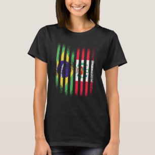 Camiseta Bandera de Brasil Bandas Banderas de Países Crecid