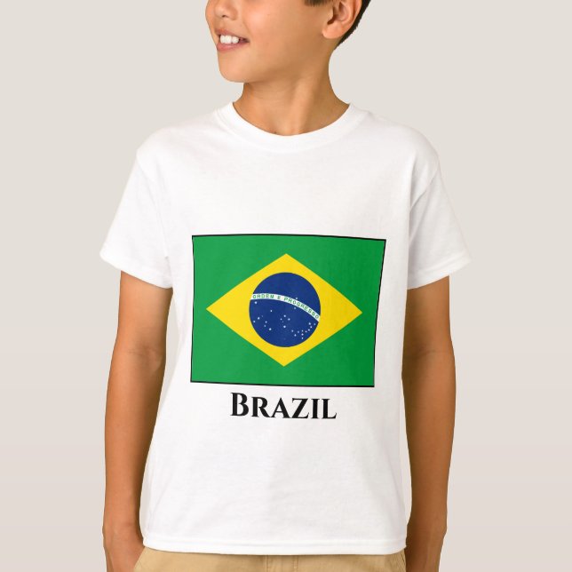 Camiseta Bandera de Brasil (brasileño) (Anverso)