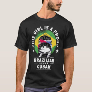 Camiseta Bandera de Brasil Cuba aumenta orgullo ciudadano d