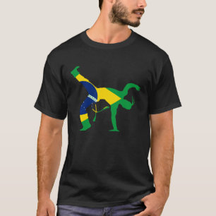 Camiseta Bandera de Brasil de Capoeira Bencao